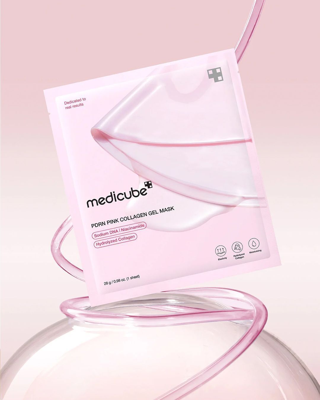 MEDICUBE - PDRN PINK COLLAGEN GEL MASK KIT com 4