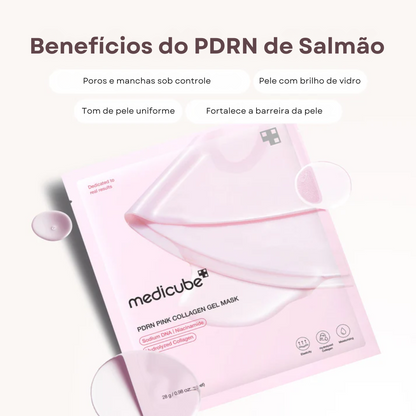 MEDICUBE - PDRN PINK COLLAGEN GEL MASK  KIT com 4