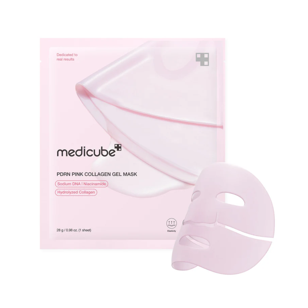 MEDICUBE - PDRN PINK COLLAGEN GEL MASK  KIT com 4