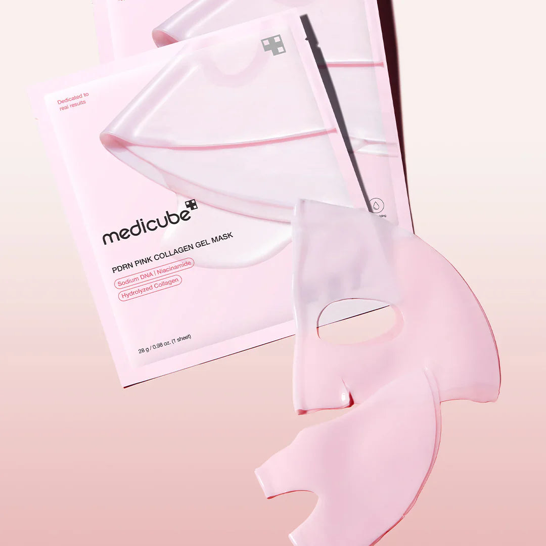 MEDICUBE - PDRN PINK COLLAGEN GEL MASK  KIT com 4