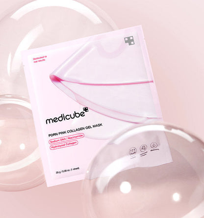 MEDICUBE - PDRN PINK COLLAGEN GEL MASK  KIT com 4